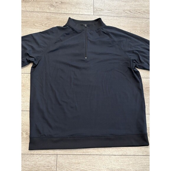 Footjoy Pullover Sweater Mens Size 2XL Black Long Sleeve 1/4 Zip Golf Casual - Picture 1 of 8
